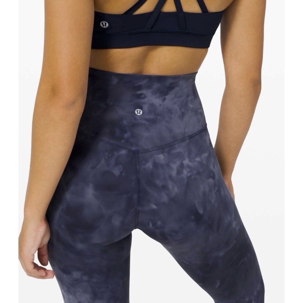 Lululemon Align Pant 25" *Diamond DyeDiamond Dye Asphalt Grey True Navy Sz 6